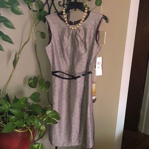 Beige/brown dress like new with waistline belt